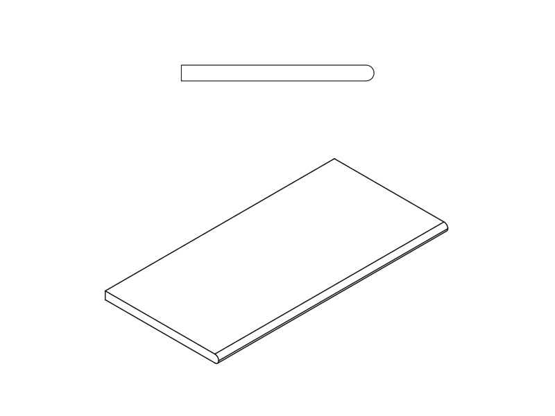 Бортик Контемпора Карбон 30x60 закруглённый X2 (620090000229)