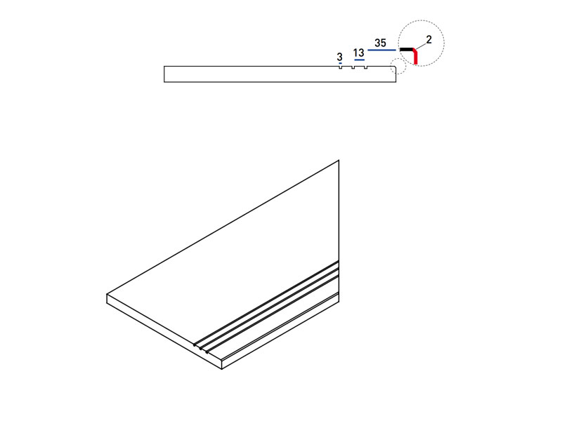 Бортик Контемпора Карбон 30x60 грип правый X2 (620090000236)