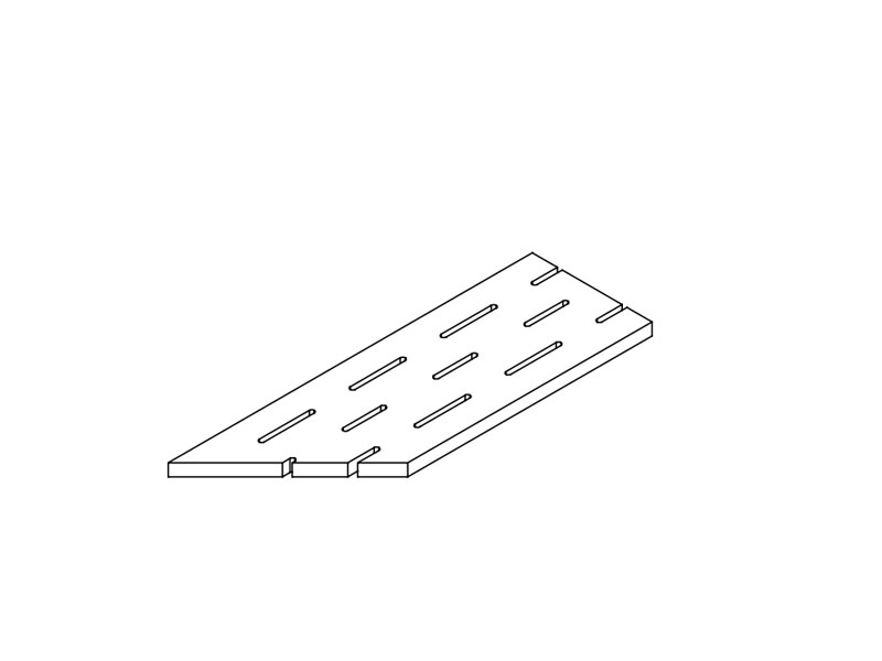 Решетка Контемпора Карбон 20x60 левая X2 (620090000234)